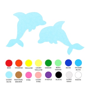 25 Pack - Paper Dolphin Shapes, Paper Sea Animals, Paper Ocean Animals, DIY Card Making Supplies, Under The Sea Party Supplies