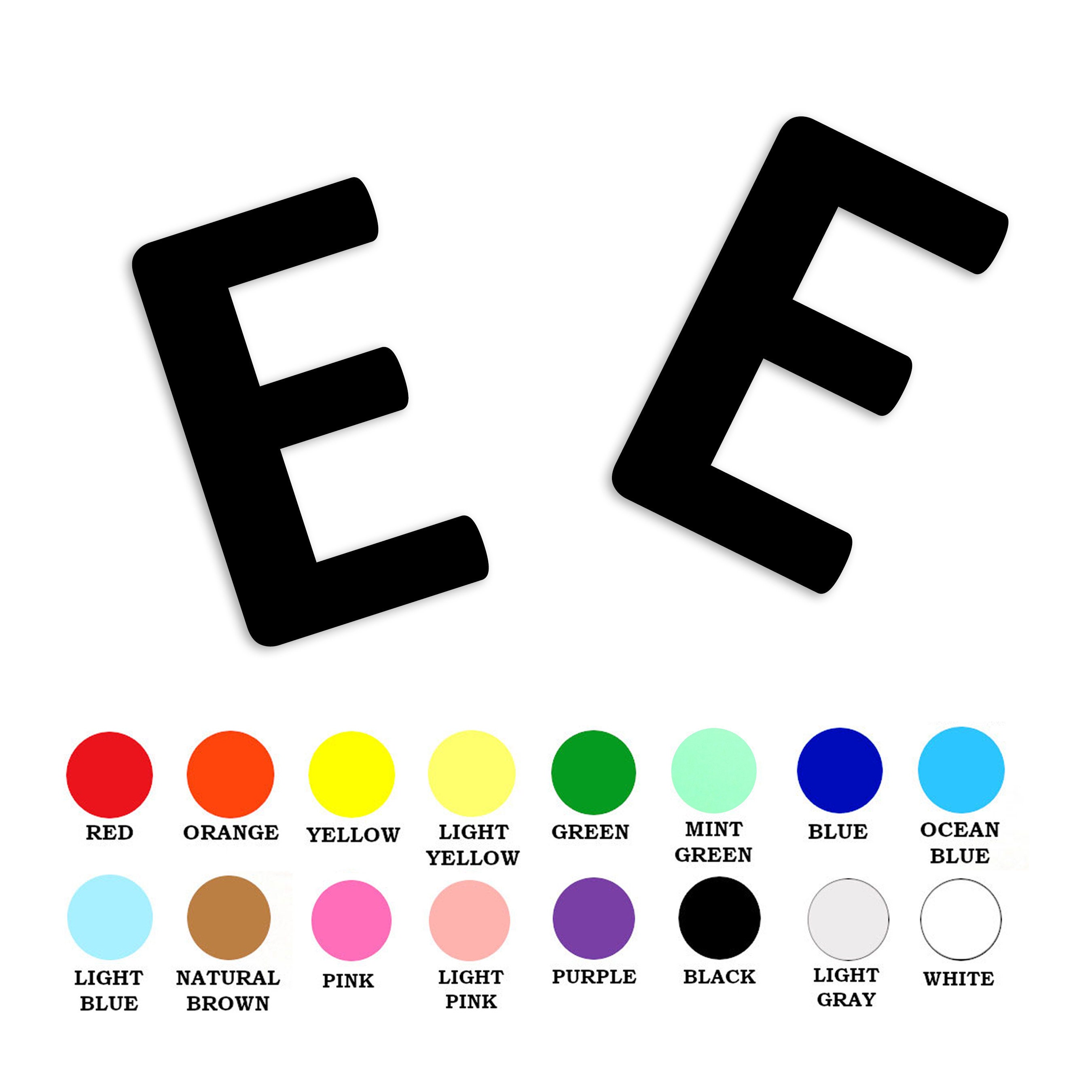 25 Pack - Paper E Shape, Paper E Letter Shape, Paper Letter Shapes, DIY ...
