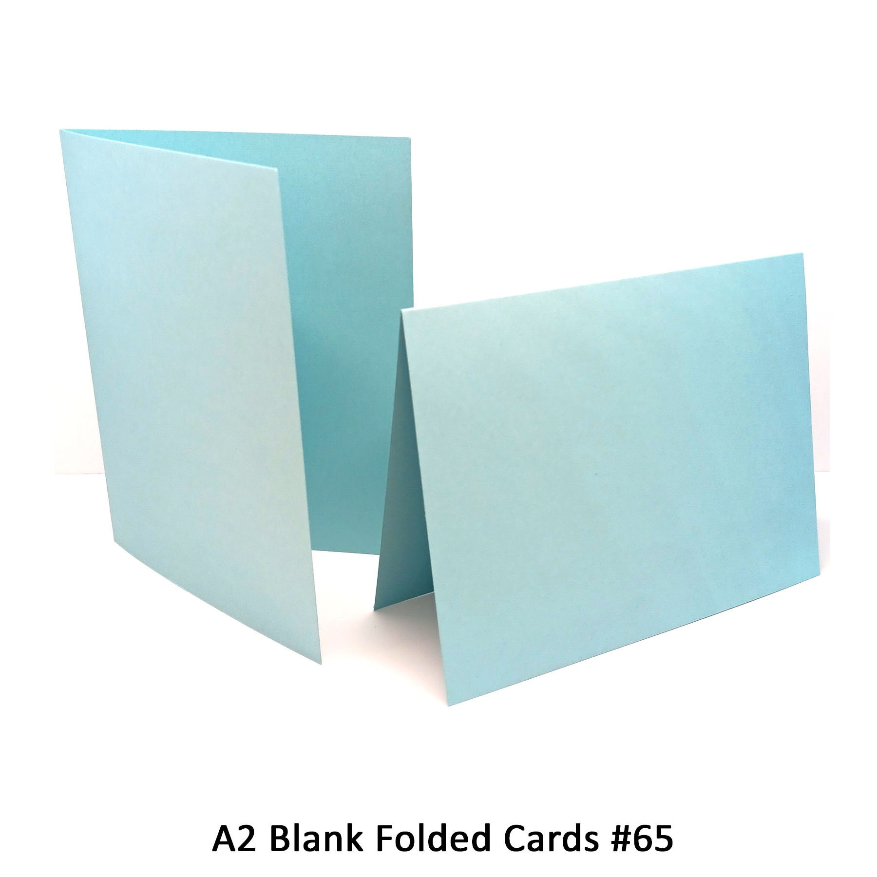 Light Blue Blank Folded Cards, Light Blue A2 Folded Cards, Blank A2 ...