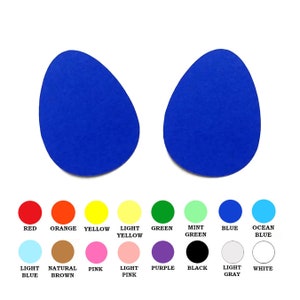 Paquet de 25 - Formes d'oeufs en papier, formes d'oeufs en papier découpées, formes d'oeufs en papier découpées, formes d'aliments en papier