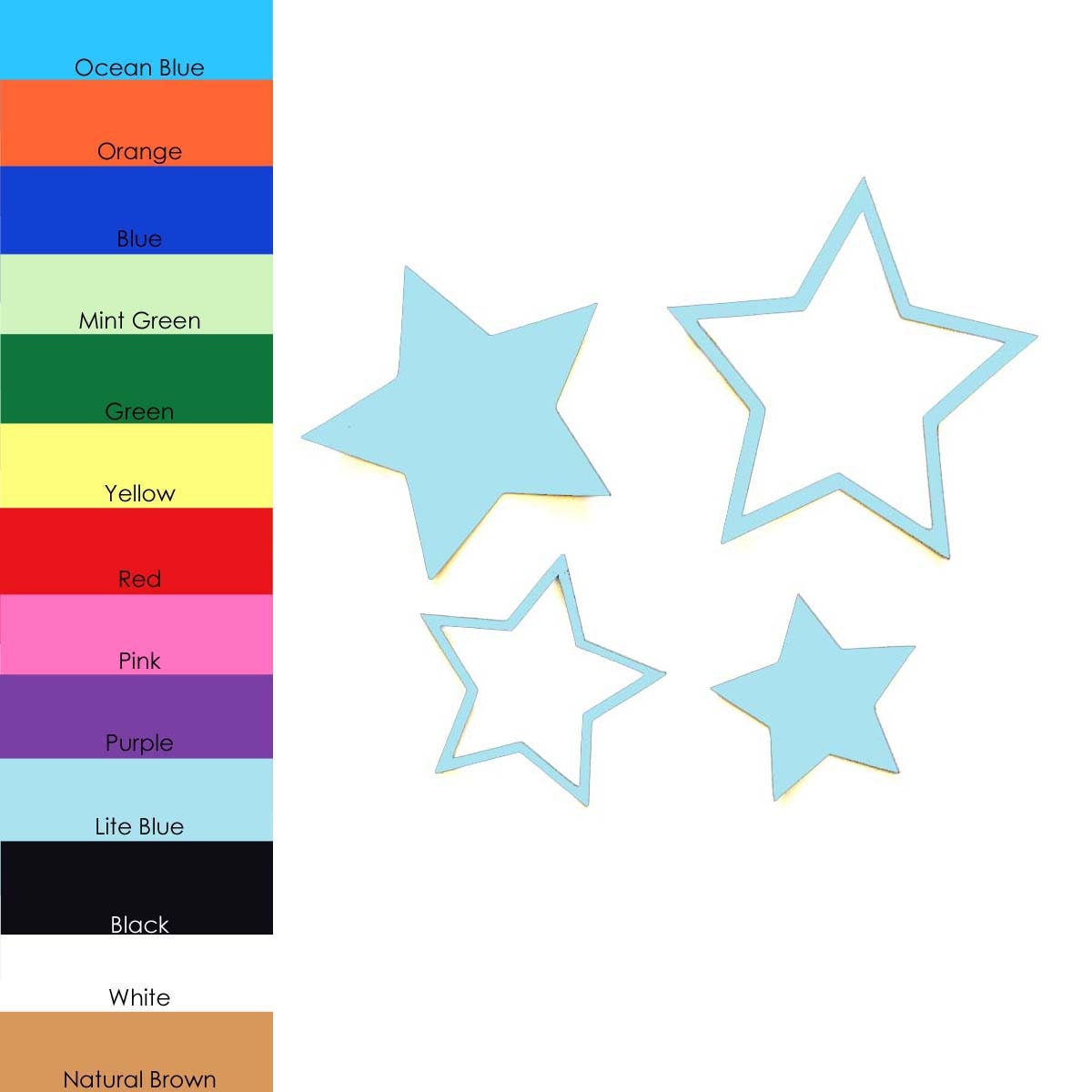 Cut Out Paper Stars