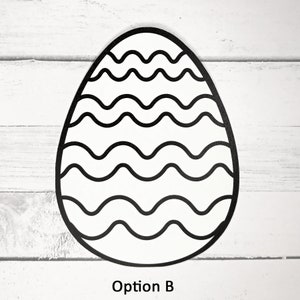 12 Pack - Paper Egg Shapes, Coloring Egg Shapes, Easter Crafts, DIY ...