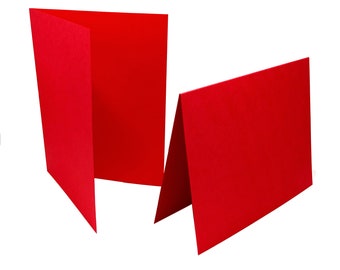 Red Blank Folded Cards, Red A2 folded Cards, Blank A2 Cards, DIY Cardmaking