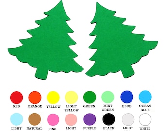 25 pack - Paper Christmas Tree, Christmas Tree Paper Shape, Tree Shape Die Cut, DIY Holiday Crafts, Holiday Die Cut Shapes