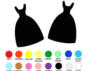 what is a paper dress 25 pack - Paper Dress Shapes, Paper Dress Cut Out, Dress Shape Die Cut, Paper Party Supplies, DIY Card Making Supplies, Paper Shapes