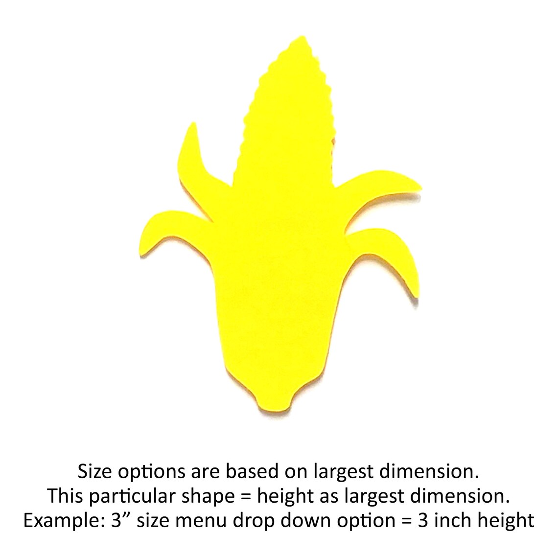 25 Pack - Paper Corn Shapes, Corn Shape, Corn Paper Cut Out, Paper Corn ...