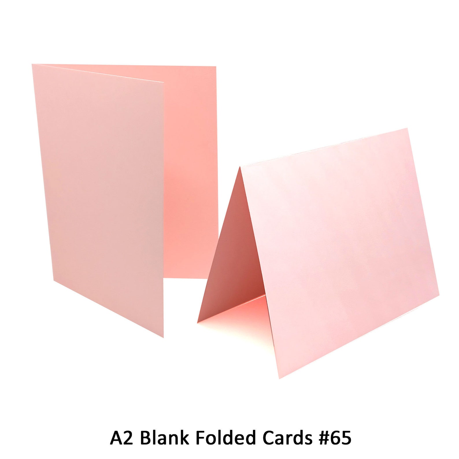 Pink File Cards Light Pink Blank Folded Cards, Light Pink A2 Folded Cards, Blank A2 ...