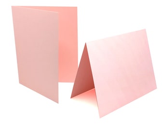 Light Pink Blank Folded Cards, Light Pink A2 folded Cards, Blank A2 Card, Light Pink Cards, DIY Cardmaking