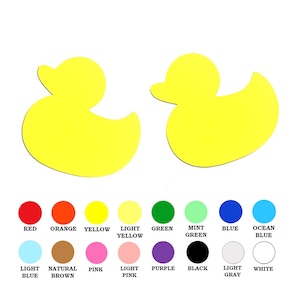 Paquet de 25 - Forme de canard en papier, Forme de canard découpée, Formes de découpe de Pâques, Formes de Pâques en papier, Fabrication de cartes DIY