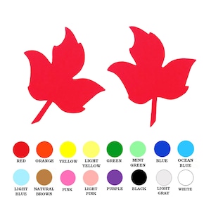 25 Pack - Paper Fall Leaf Shape, Fall Leaf Shapes, Paper Fall Leaf Cut Outs, Paper Fall Leaf Die Cuts, Paper Leaf Shapes