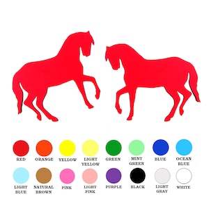 Paquet de 25 - Formes de cheval en papier, cheval en papier découpé, formes de cheval découpées, décorations de fête Far West, fournitures de scrapbooking en papier