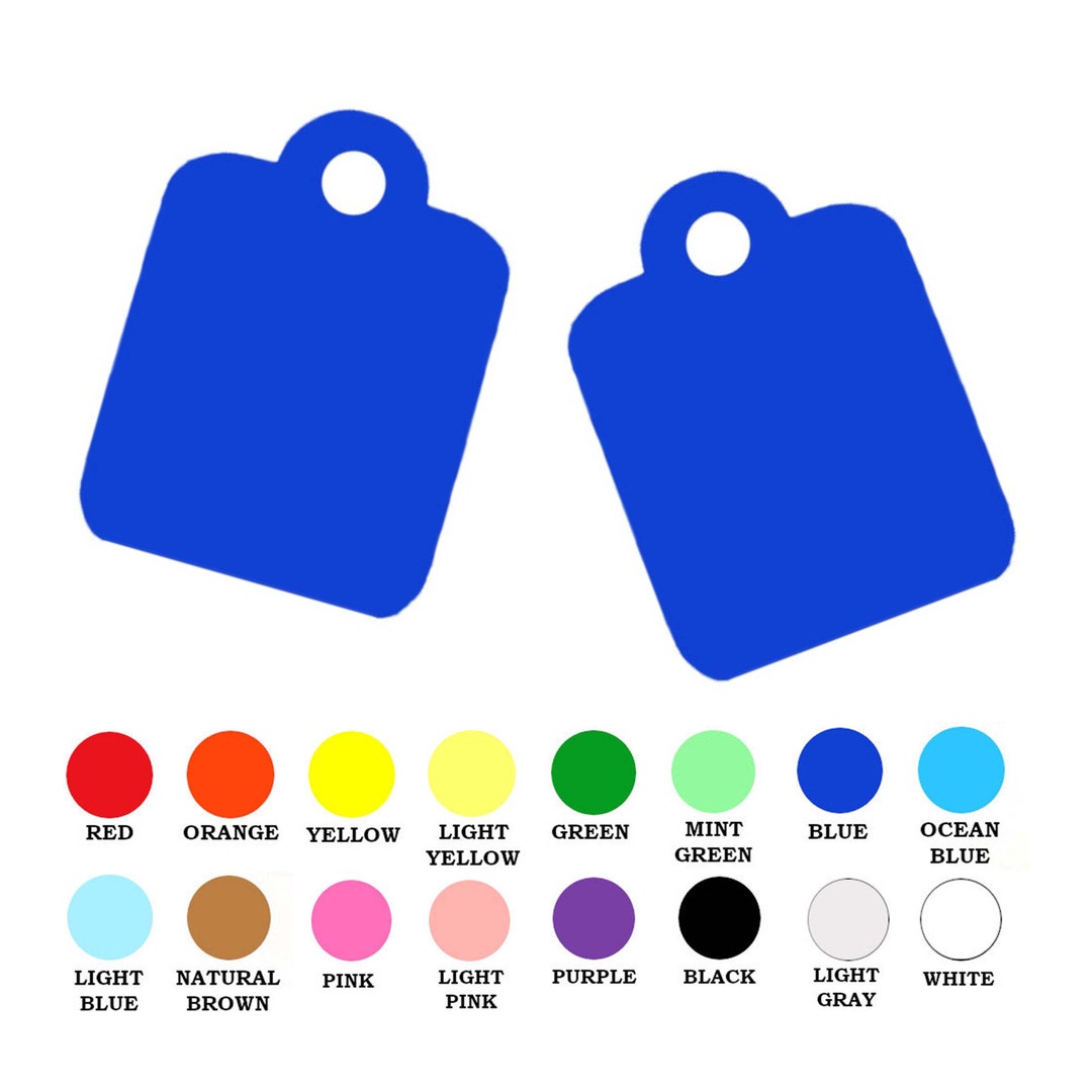 25 Pack - Rounded Square Gift Tags, Rounded Square Price Tags, Paper ...