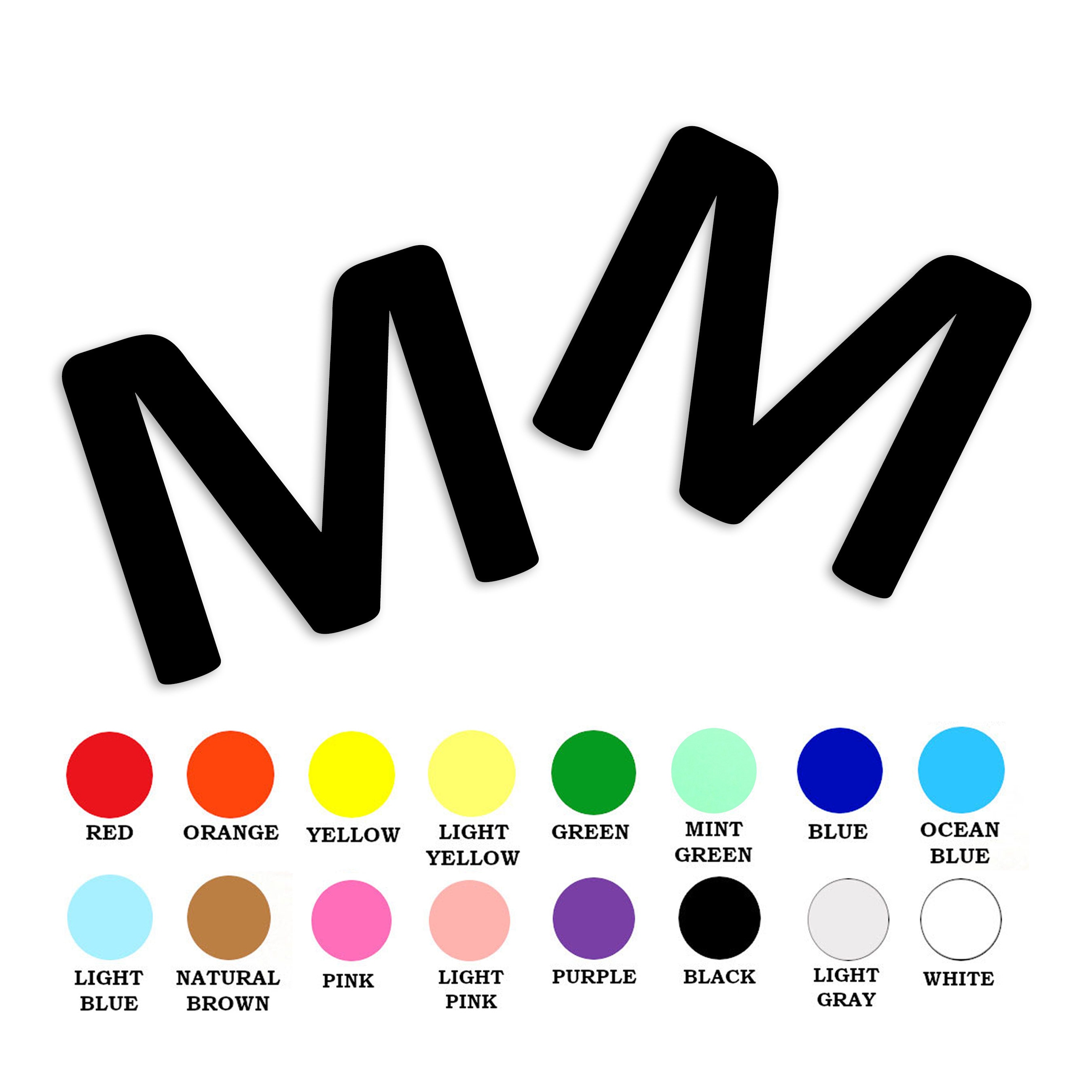 25 Pack - Paper M Shape, Paper M Letter Shape, Paper Letter Shapes, DIY ...