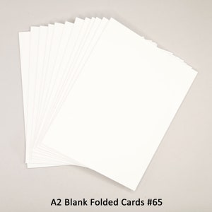 Cartes pliées blanches, Cartes blanches A2 pliées, Cartes blanches A2 Cartes blanches, Fabrication de cartes bricolage