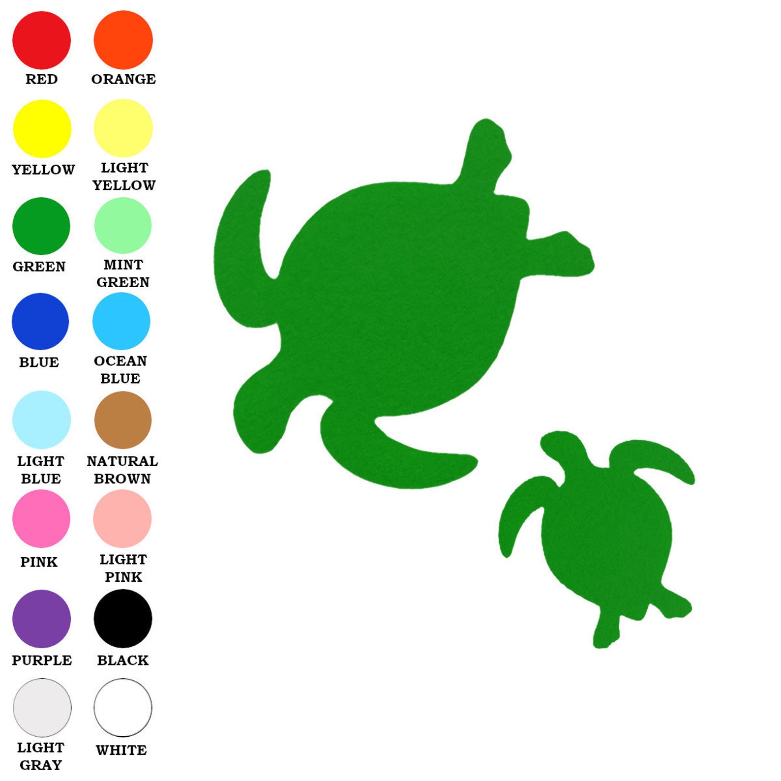 Turtle shape. Turtle Cut and Play.