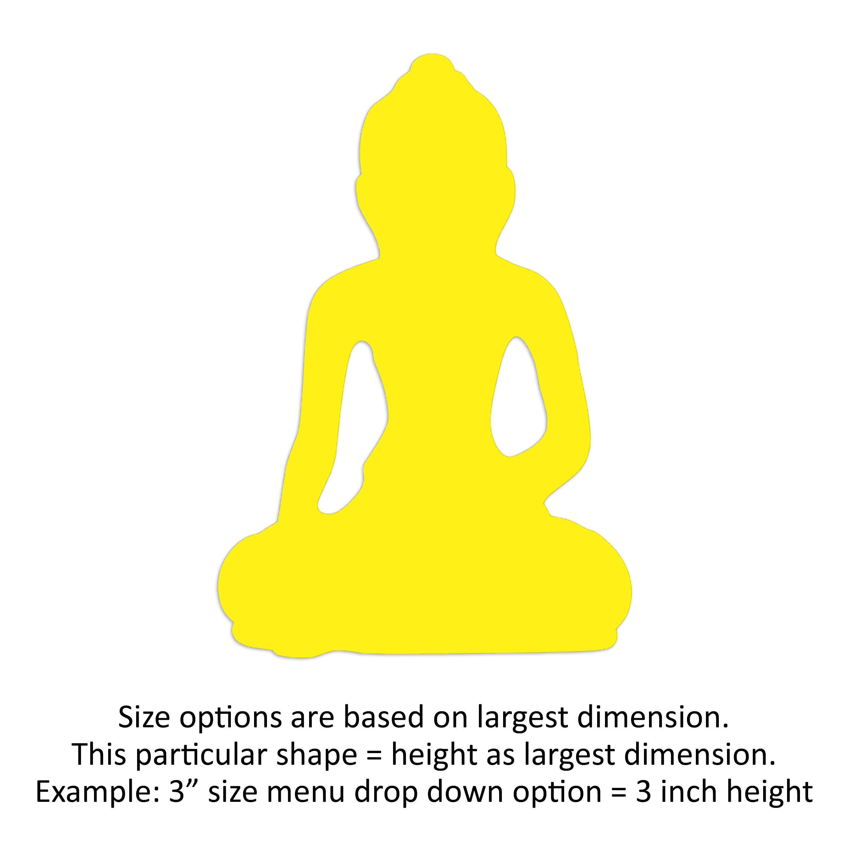 25 Pack - Paper Buddha Shape, Paper Buddha Cut Outs, Buddha Die Cuts ...