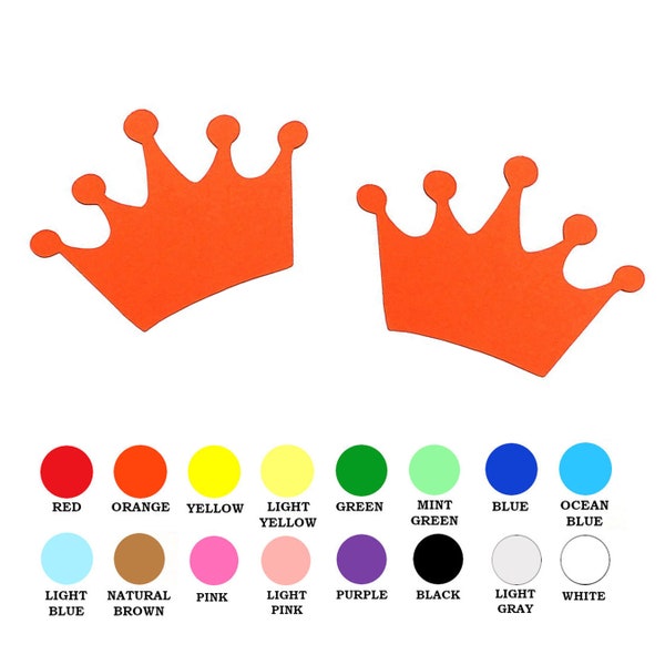 25 pack - Paper Crown Shapes, Paper Crown Cut Out, Paper Card Making Supplies, DIY Party Supplies, Paper Fantasy Shapes