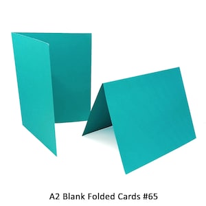 Cartes pliées bleu sarcelle, Cartes pliées A2 bleu sarcelle, Carte A2 vierge, Cartes bleu sarcelle, Fabrication de cartes bricolage