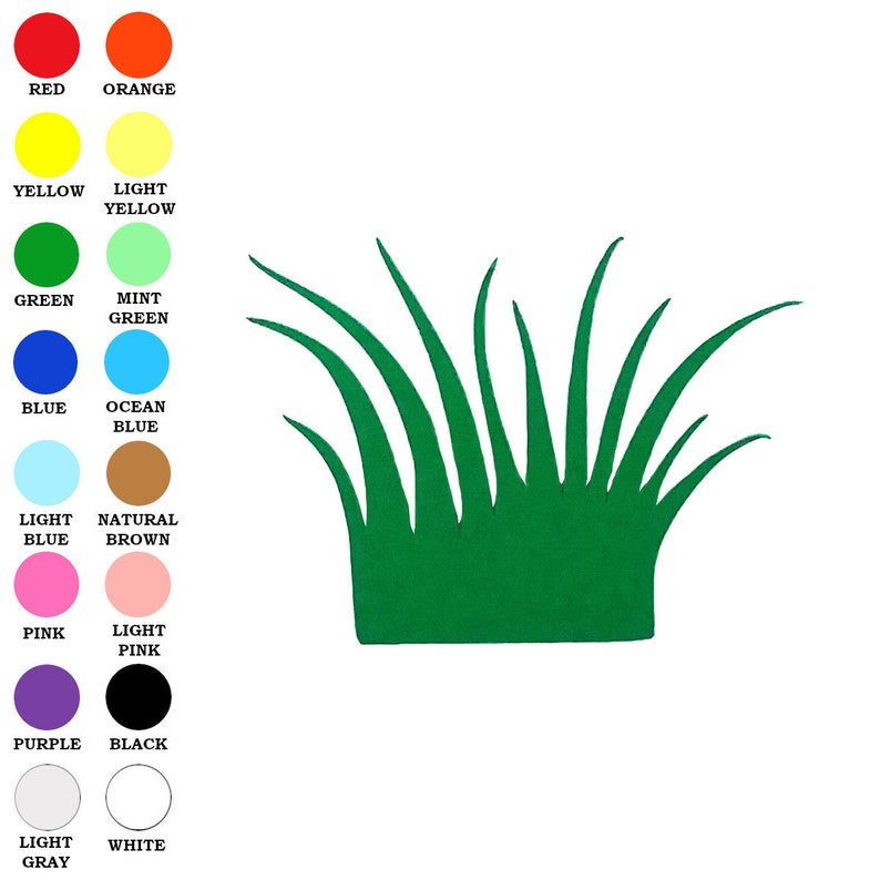 25 Pack Paper Grass Shapes Grass Shape Cut Out Easter Etsy