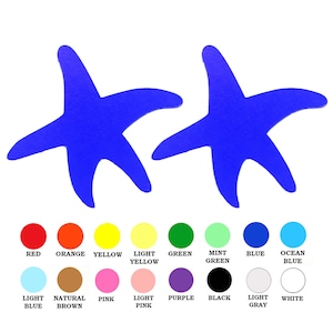 Paquet de 25 - Formes d'étoiles de mer en papier, Étoiles de mer en papier découpées, Étoiles de mer en papier découpées, Fournitures bricolage pour fabrication de cartes, Accessoires de fête sous-marins