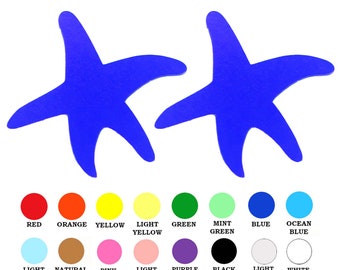 25 Pack - Paper Starfish Shapes, Paper Starfish Cut Outs, Paper Starfish Die Cuts, DIY Card Making Supplies, Under The Sea Party Supplies
