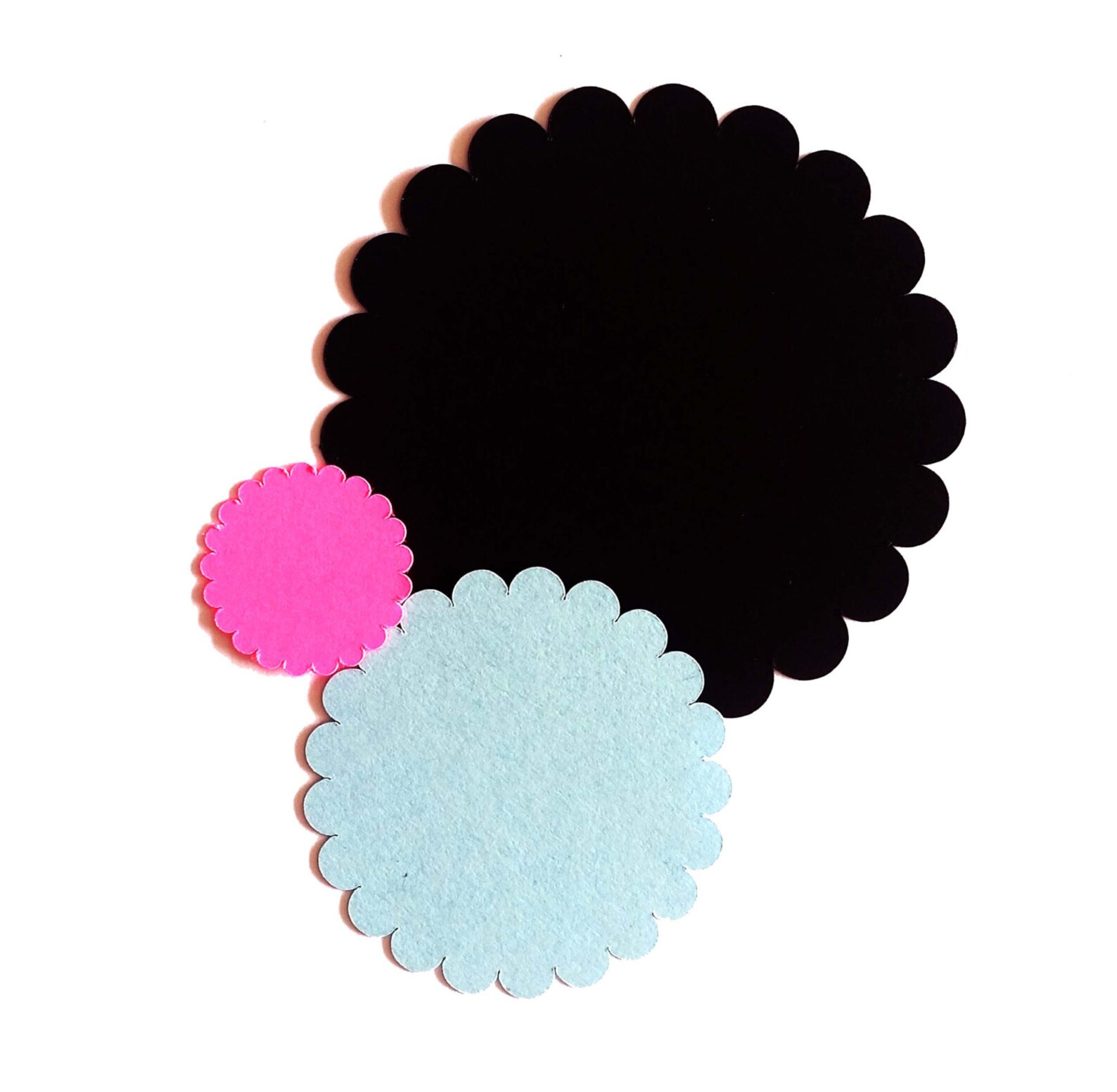 25 pack Paper Scallop Circle Scallop Circle Shapes Scallop Etsy