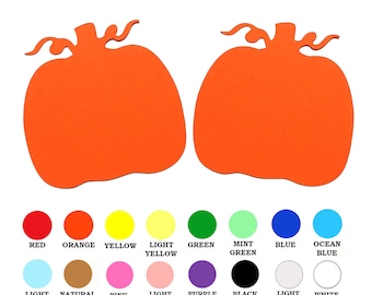 25 pack - Paper Pumpkin Shape, Pumpkin Paper Shapes, Halloween Paper Shapes, Halloween Die Cuts, DIY Halloween Crafts