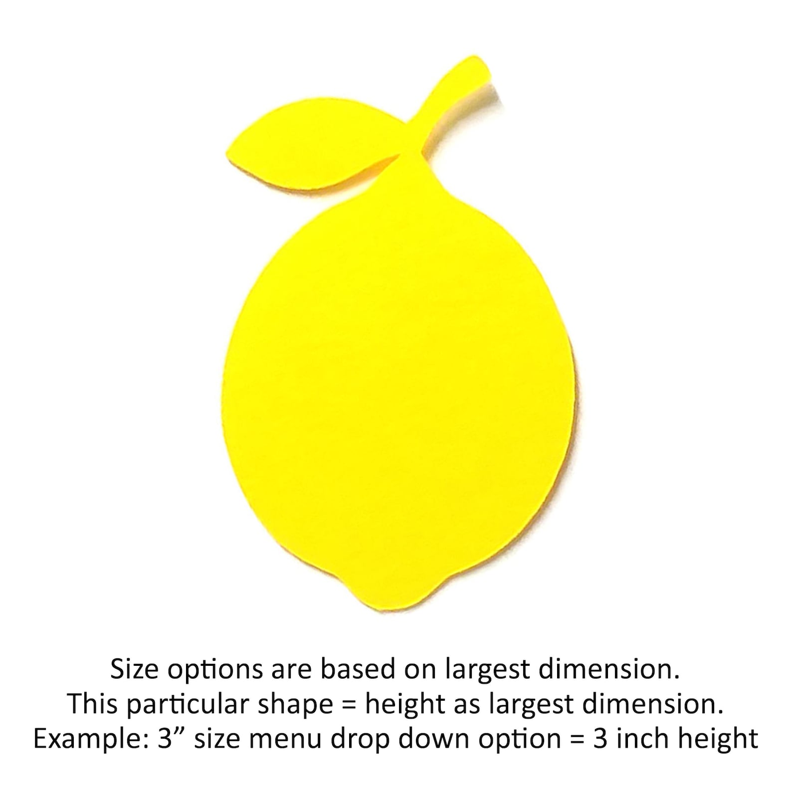 25 Pack Paper Lemon Shapes Lemon Shape Lemon Paper Cut Etsy