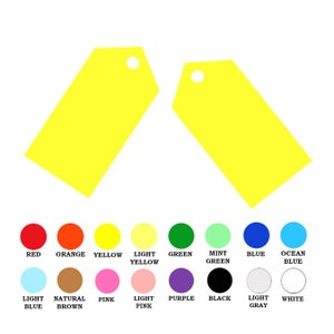 25 pack - Paper Pointed Rectangle Gift Tags, Rectangle Gift Tags, Rectangle Price Tags, Paper Gift Tags, Paper Favor Tags