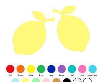 25 pack - Paper Lemon Shapes, Lemon Die Cuts, Paper Food Shapes, Lemon Shape Cut Outs, Cardmaking Supplies, Scrapbooking Supplies