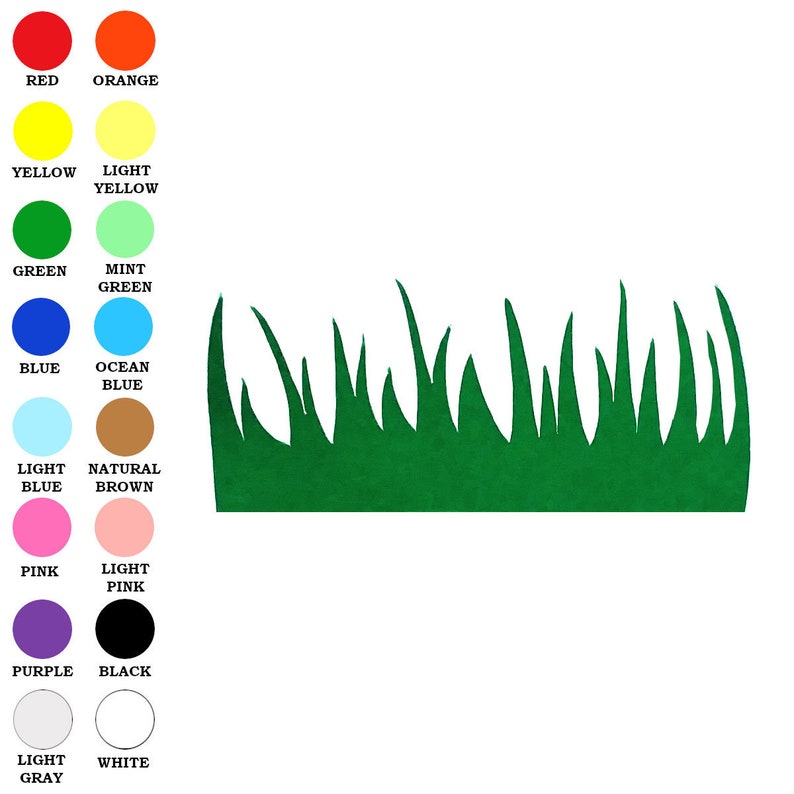 25 Pack Paper Grass Shape Grass Shapes Paper Grass Cut Etsy