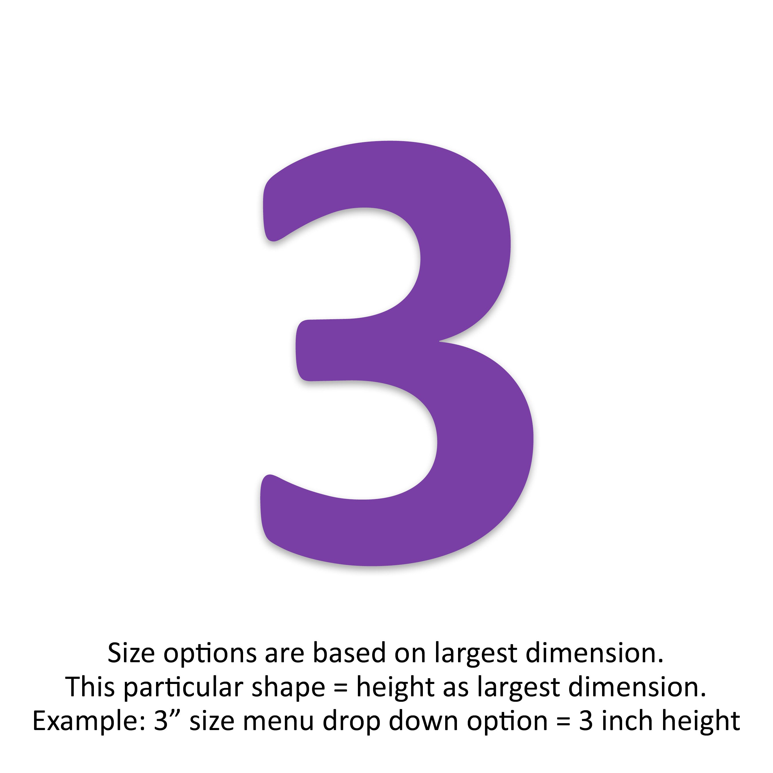 Number Three Paper 25 Pack - Paper Number 3 Shape, Paper Three Die Cut, Number Three Shape ...
