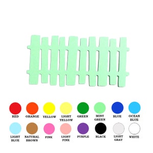 25 Pack - Paper Fence Shapes, Fence Die Cuts, Paper Fence Shape Cut Outs, Paper Wild West Supplies, DIY Card Making