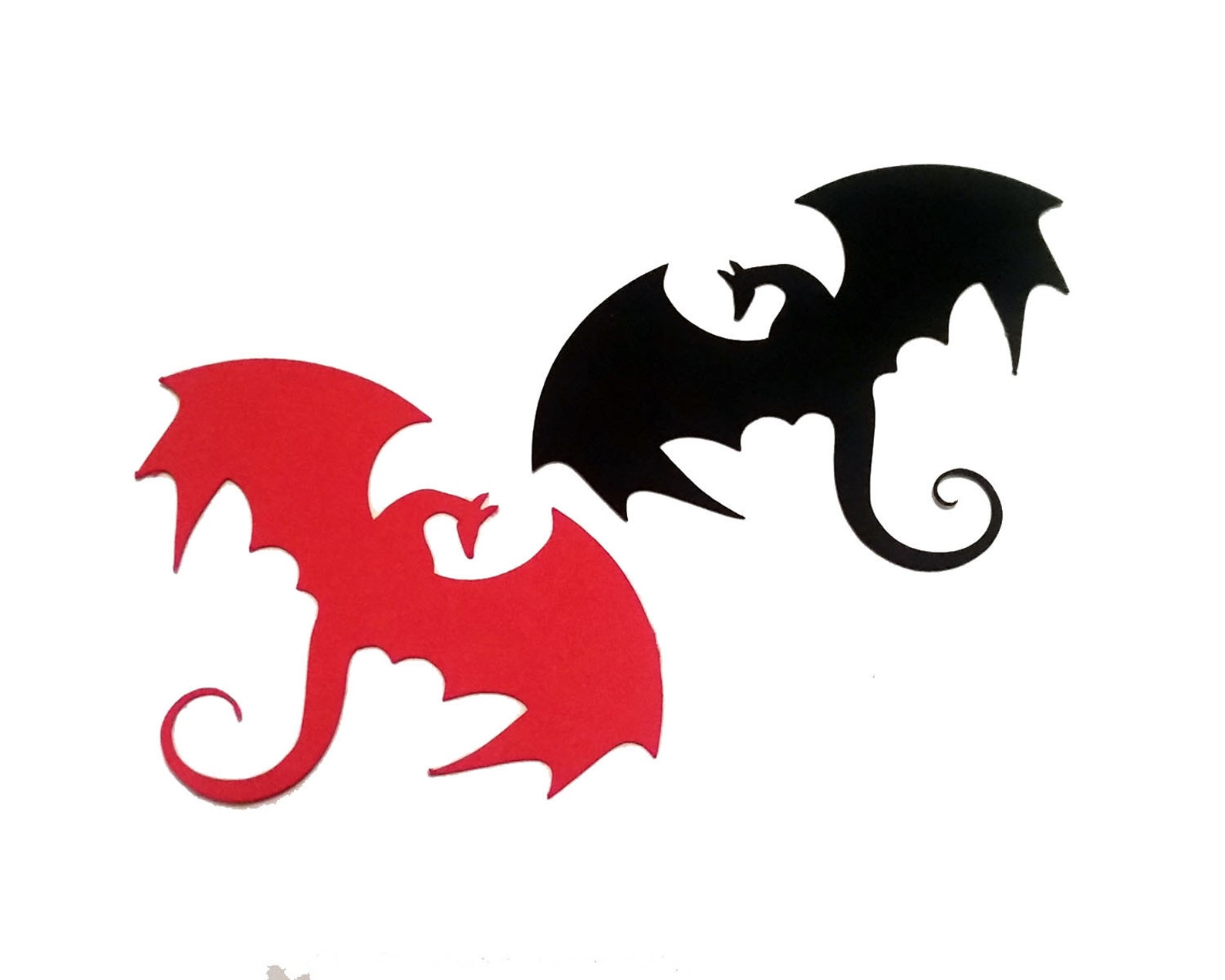 25 pack Paper Dragons Paper Dragon Cut Out Dragon Die Cut | Etsy