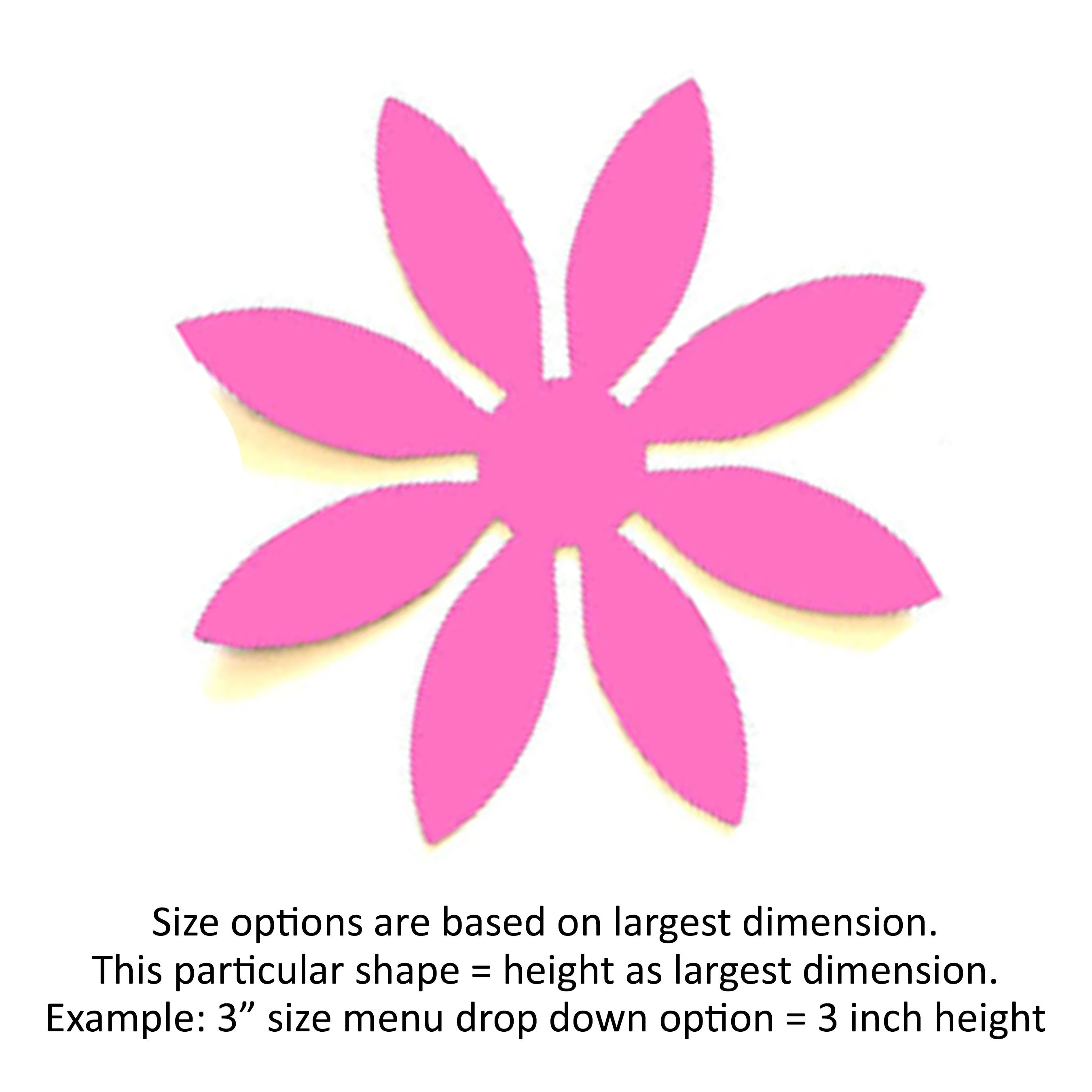 25 Pack - Flower Paper Shapes, Paper Flower Embellishments, Flower ...
