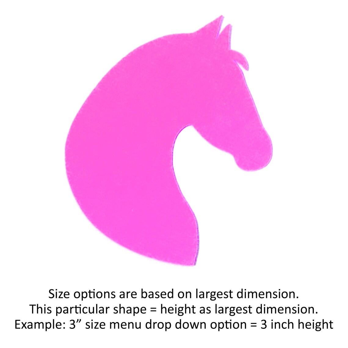 25 Pack Paper Horse Head Shape Horse Head Die Cut Paper Etsy