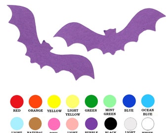 25 pack - Paper Bat Shapes, Bat Paper Shape, Halloween Paper Shapes, DIY Halloween Crafts, Halloween Die Cuts
