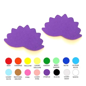 25 pack - Paper Lotus Flower Shapes, Paper Lotus Flower Die Cut, Lotus Flower Cut Outs, Party Supplies, Scrapbooking Supplies
