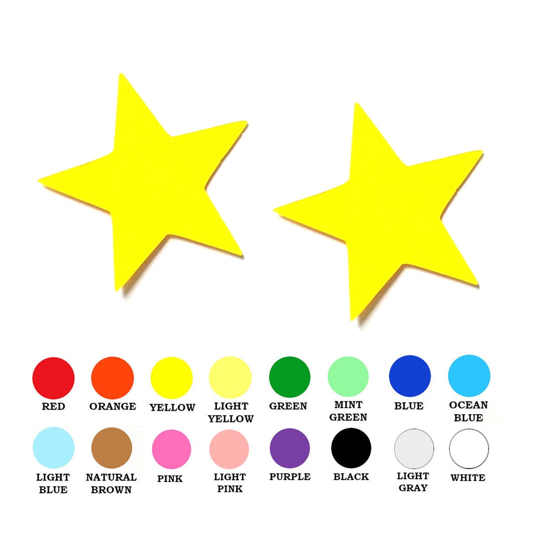 25 Pack Paper Star Shape, Paper Star Die Cut, Star Shape Cut Out