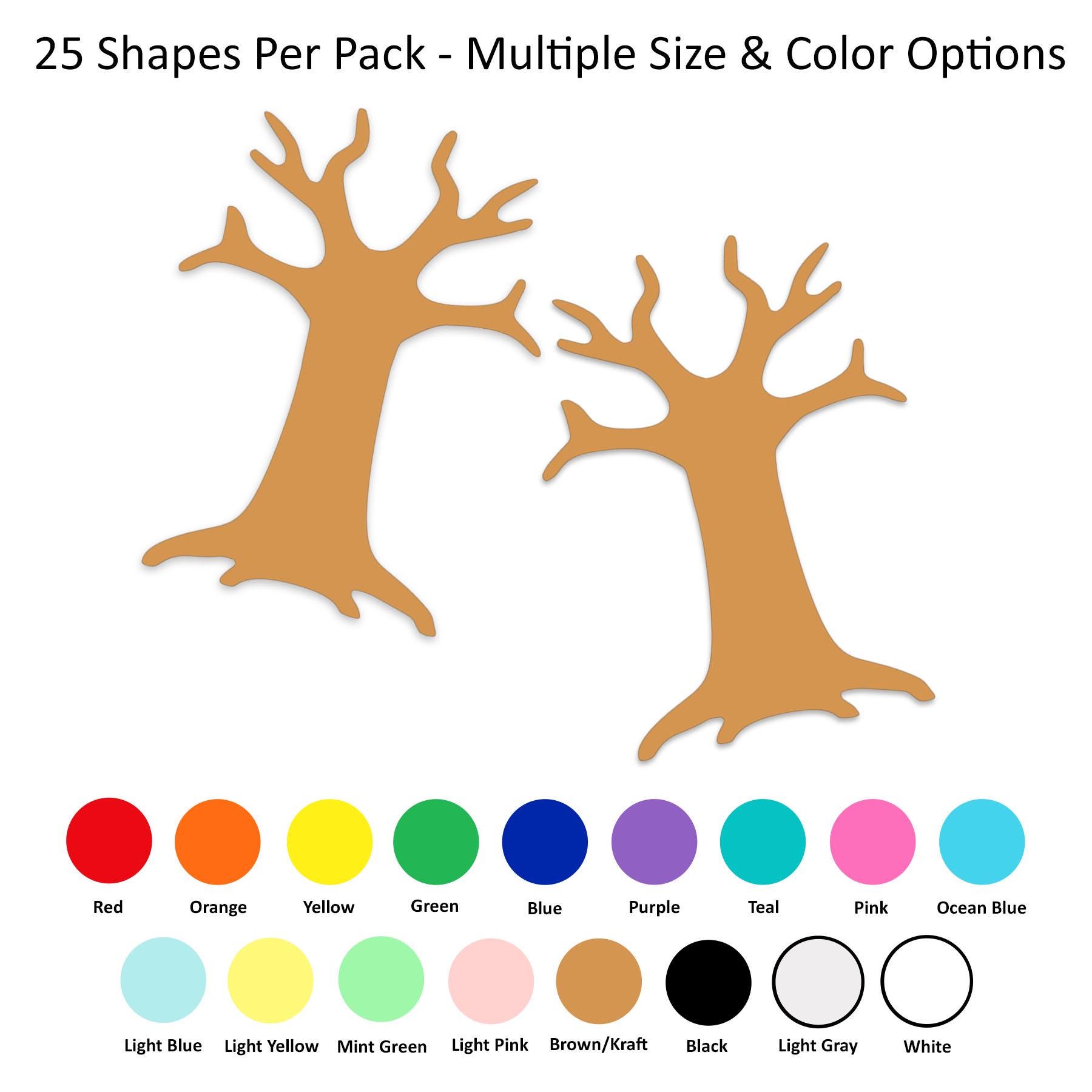 Paper Tree Shape 25 Pack - Paper Tree Shape, Tree Shape Die Cut, Paper Tree Crafts, DIY ...