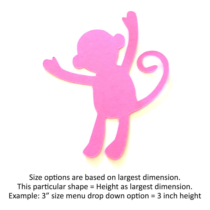 25 Pack Paper Monkey Shapes Monkey Die Cut Monkey Paper - Etsy