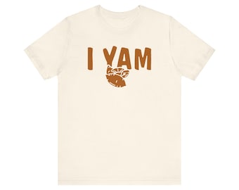 I Yam unisex jersey T-shirt met korte mouwen