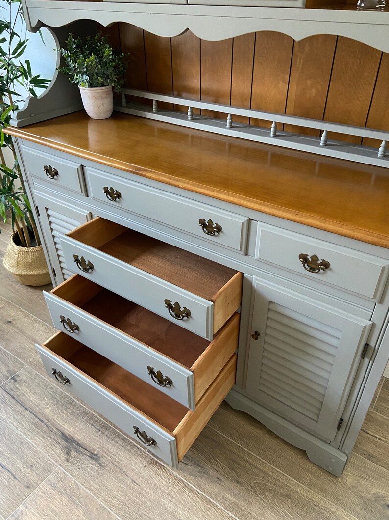 Vintage Maple Hutch China Buffet local Pick up Only Etsy