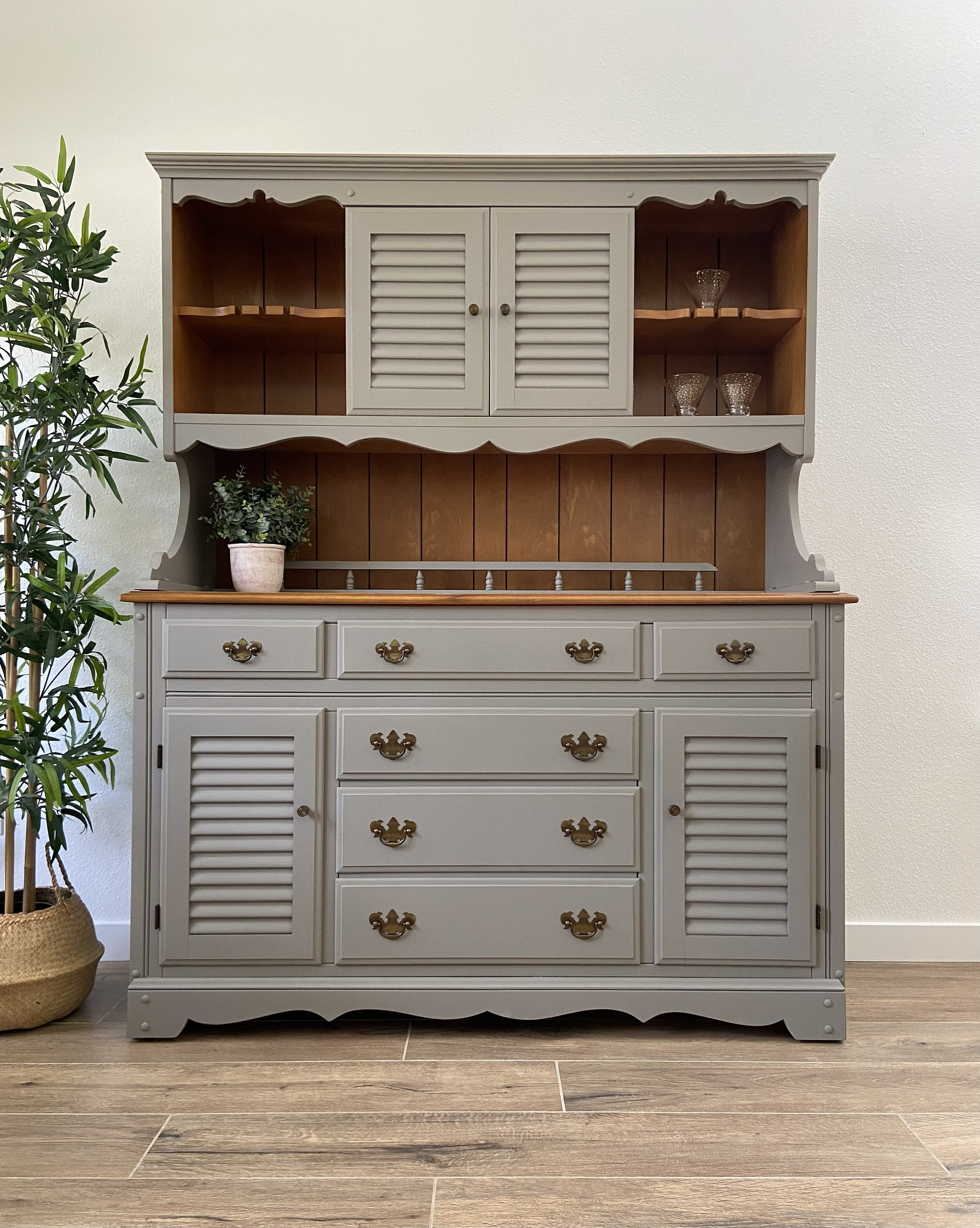 Vintage Maple Hutch China Buffet local Pick up Only Etsy