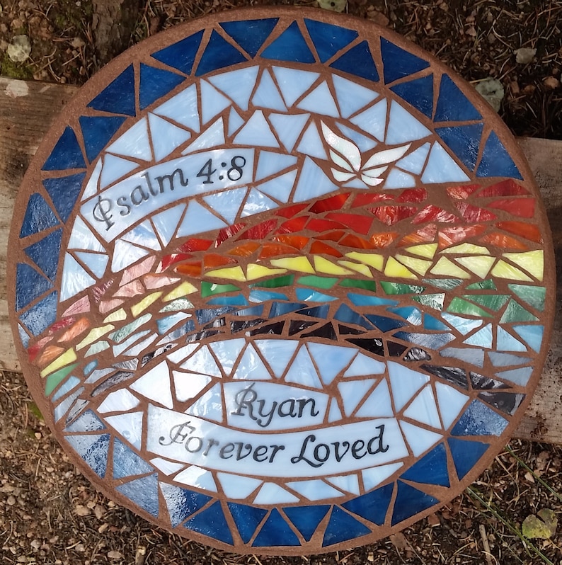 Custom Memorial Stepping Stone | Etsy