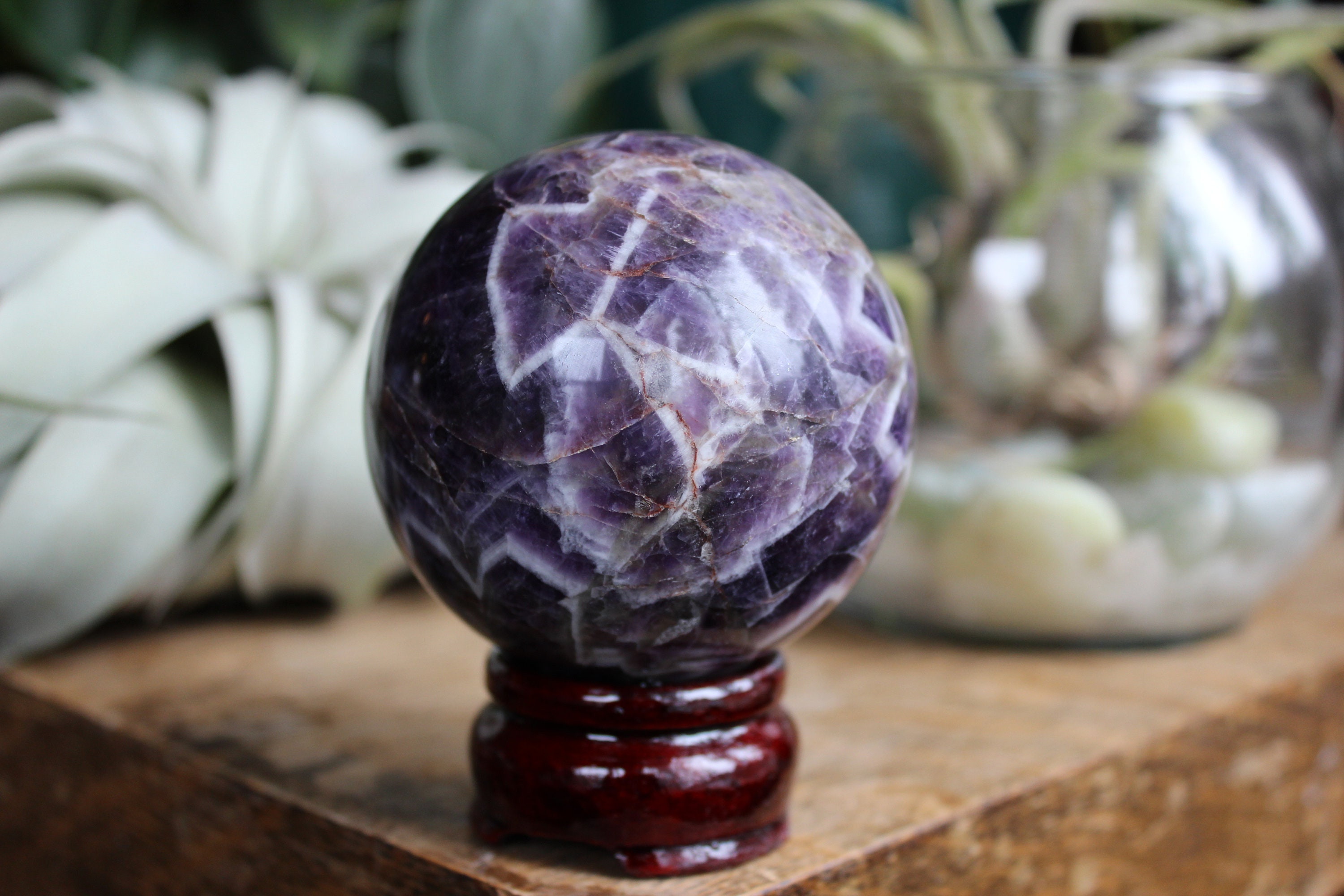 Chevron Amethyst Spheres Chevron Amethyst Spheres
