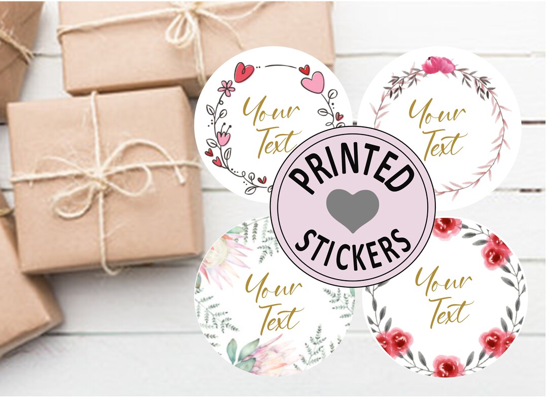 Printed Stickers, Personalized PRINTED, Gift Labels, Thank You Labels ...