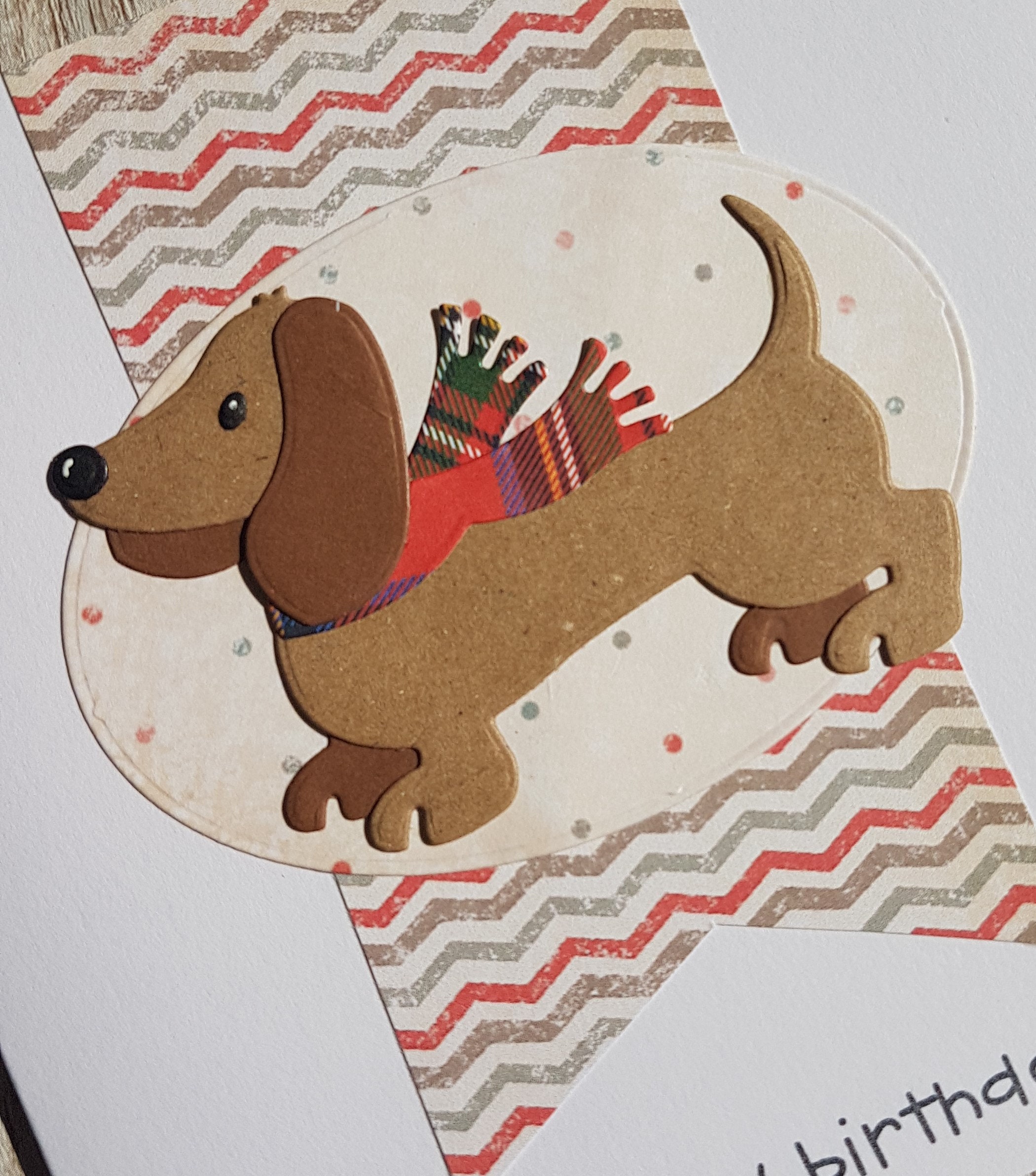 Dachshund Birthday Card Handmade Sausage Dog Card Happy | Etsy