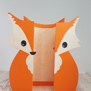 Fox handmade card / Cute fox folding card / Gatefold fox card / Fox birthday card /thank you card / just because card / Woodland animal card image 2