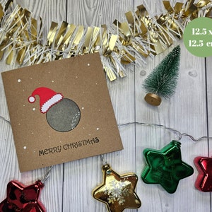 Bowling Weihnachtskarte - Handgemachte Karte für einen Bowler
